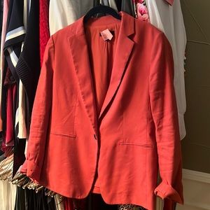 Ann Taylor blazer, apricot in color.